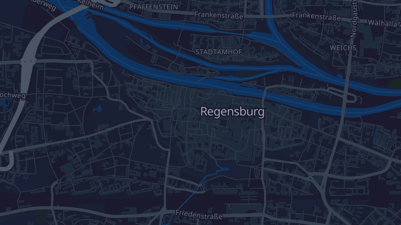 Karte von Regensburg