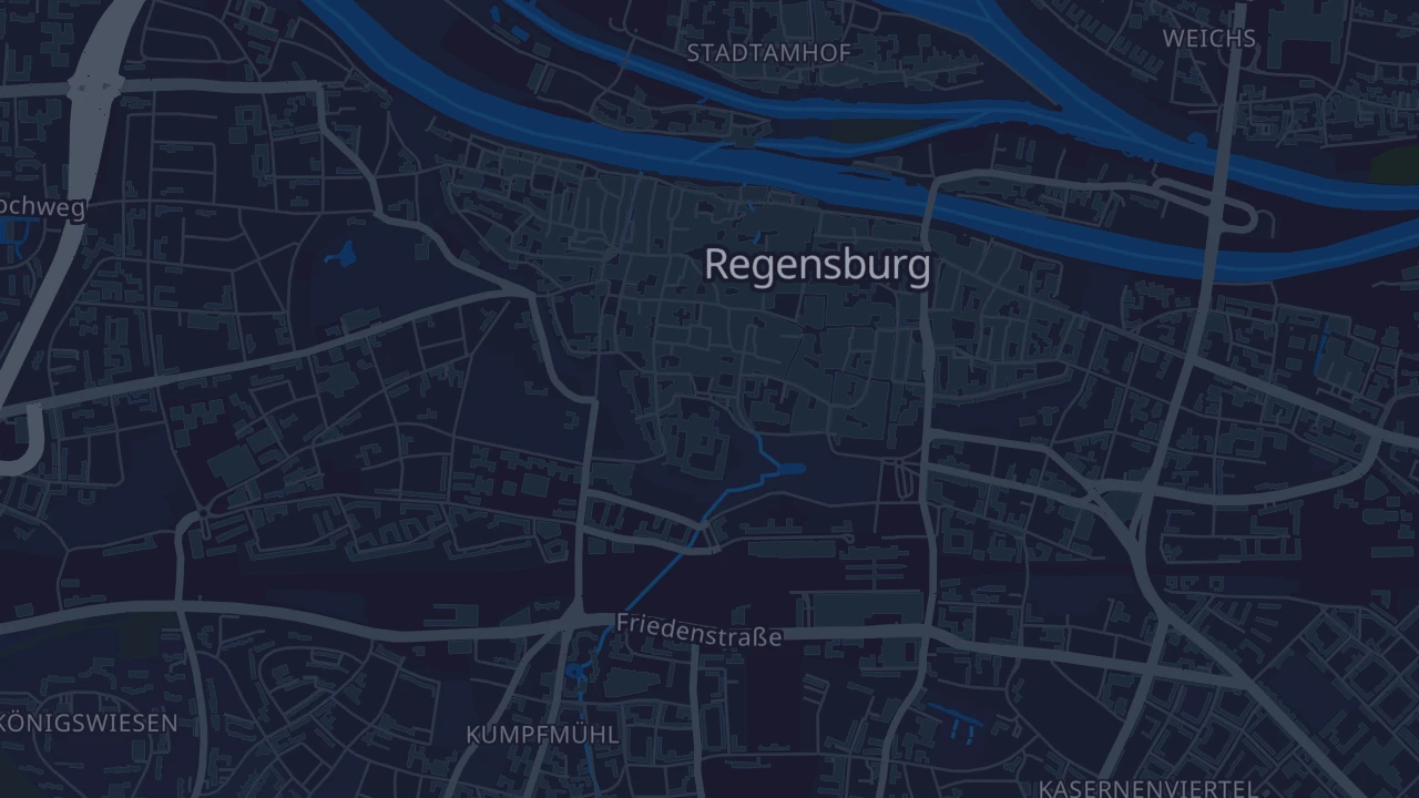 Karte von Regensburg