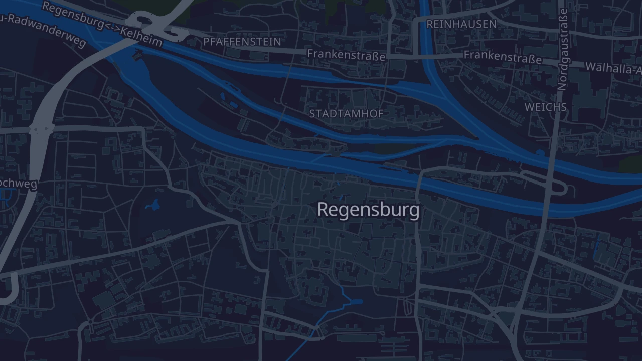 Karte von Regensburg