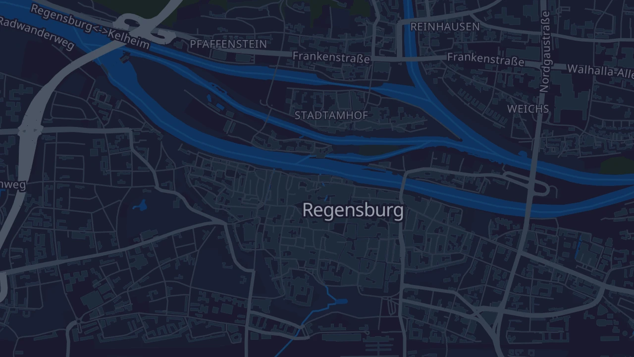 Karte von Regensburg
