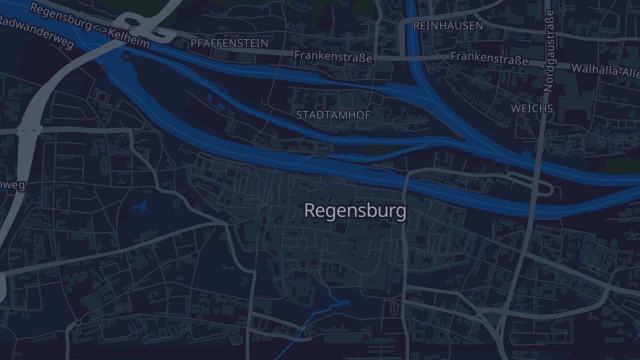 Karte von Regensburg