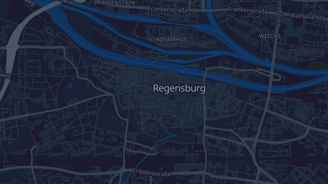 Karte von Regensburg