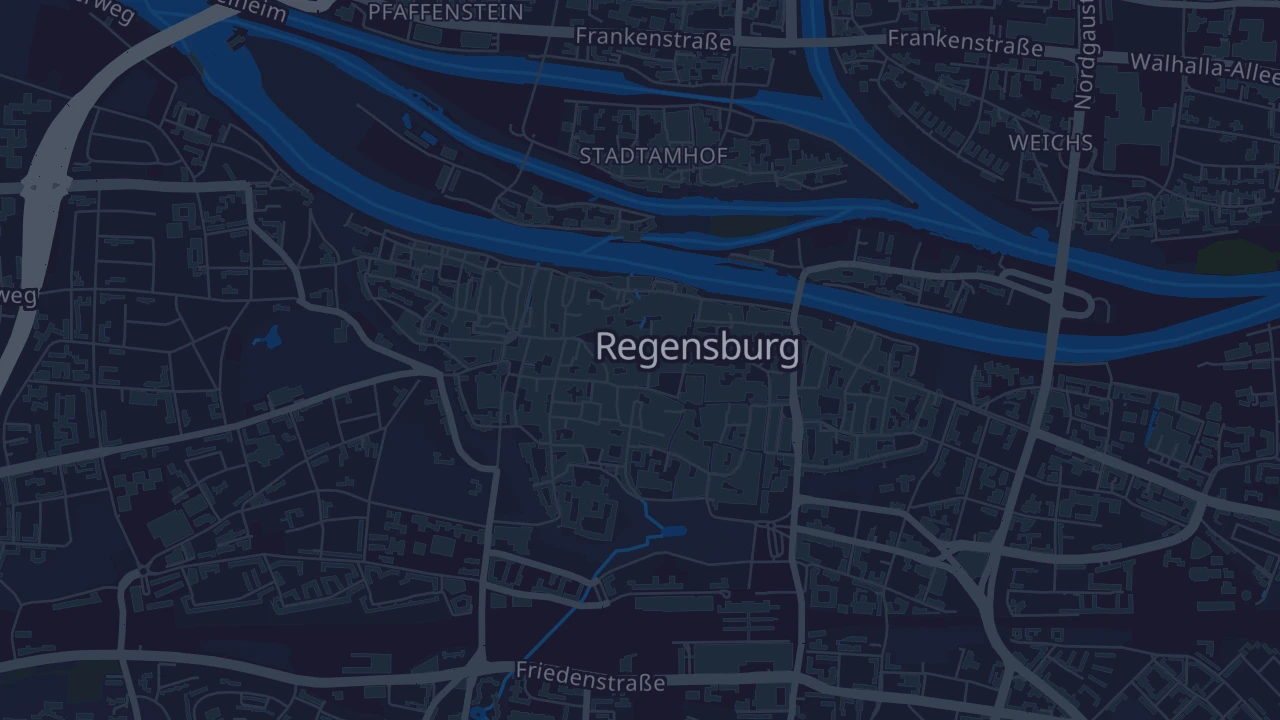 Karte von Regensburg