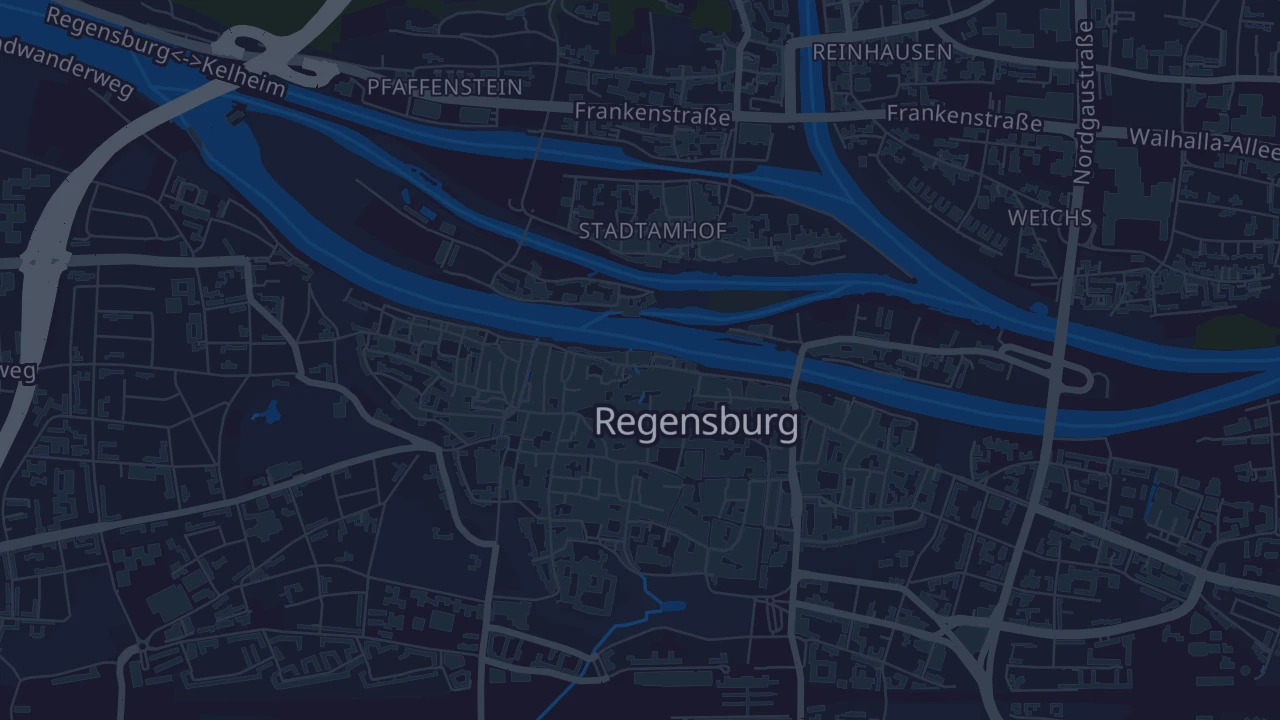 Karte von Regensburg