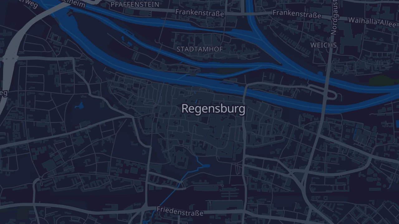 Karte von Regensburg