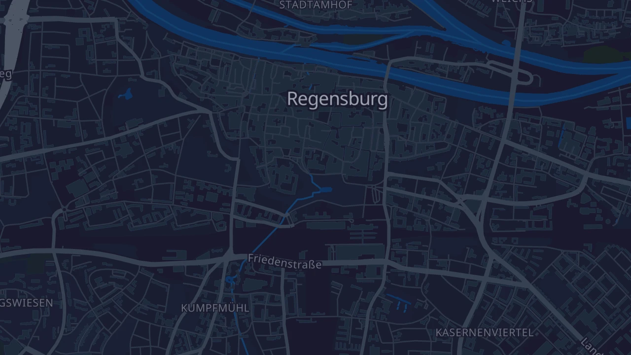 Karte von Regensburg