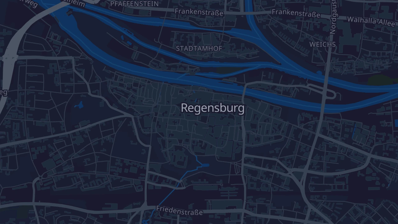 Karte von Regensburg