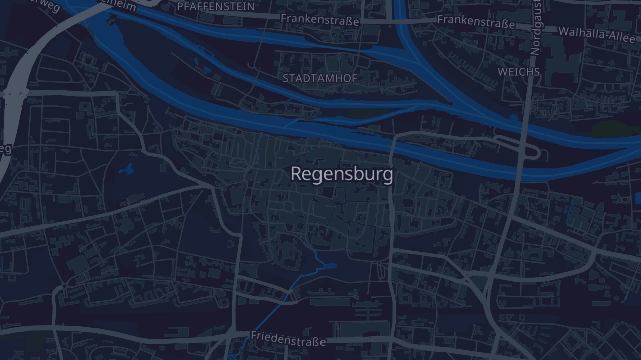 Karte von Regensburg