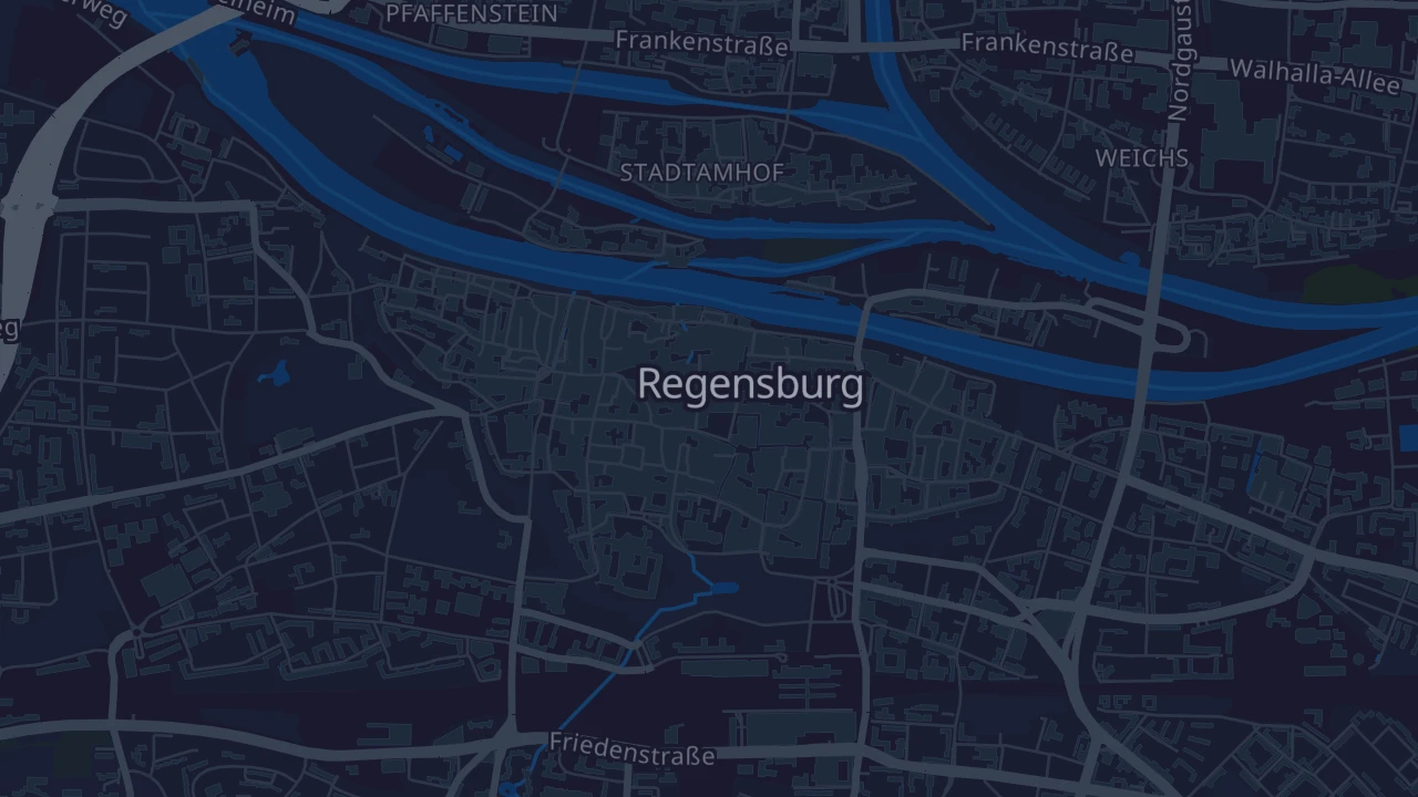 Karte von Regensburg