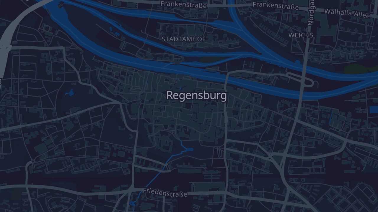 Karte von Regensburg