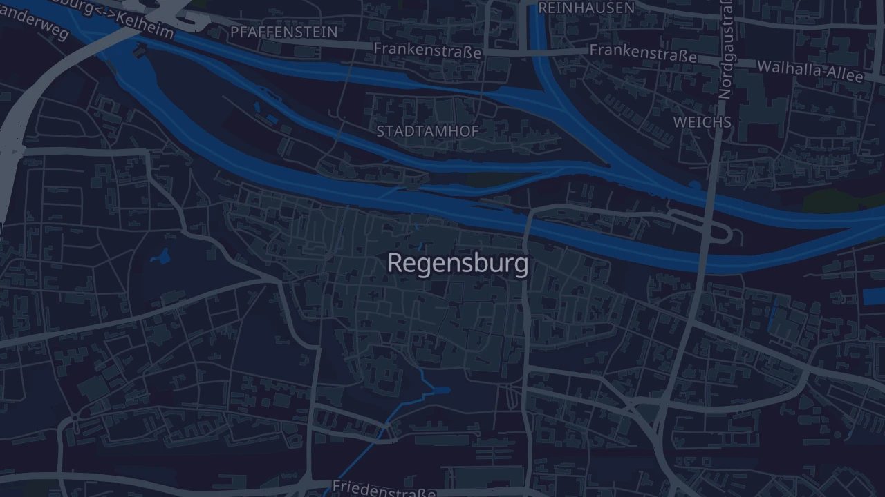 Karte von Regensburg