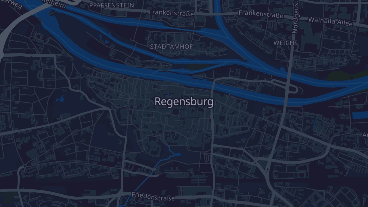 Karte von Regensburg