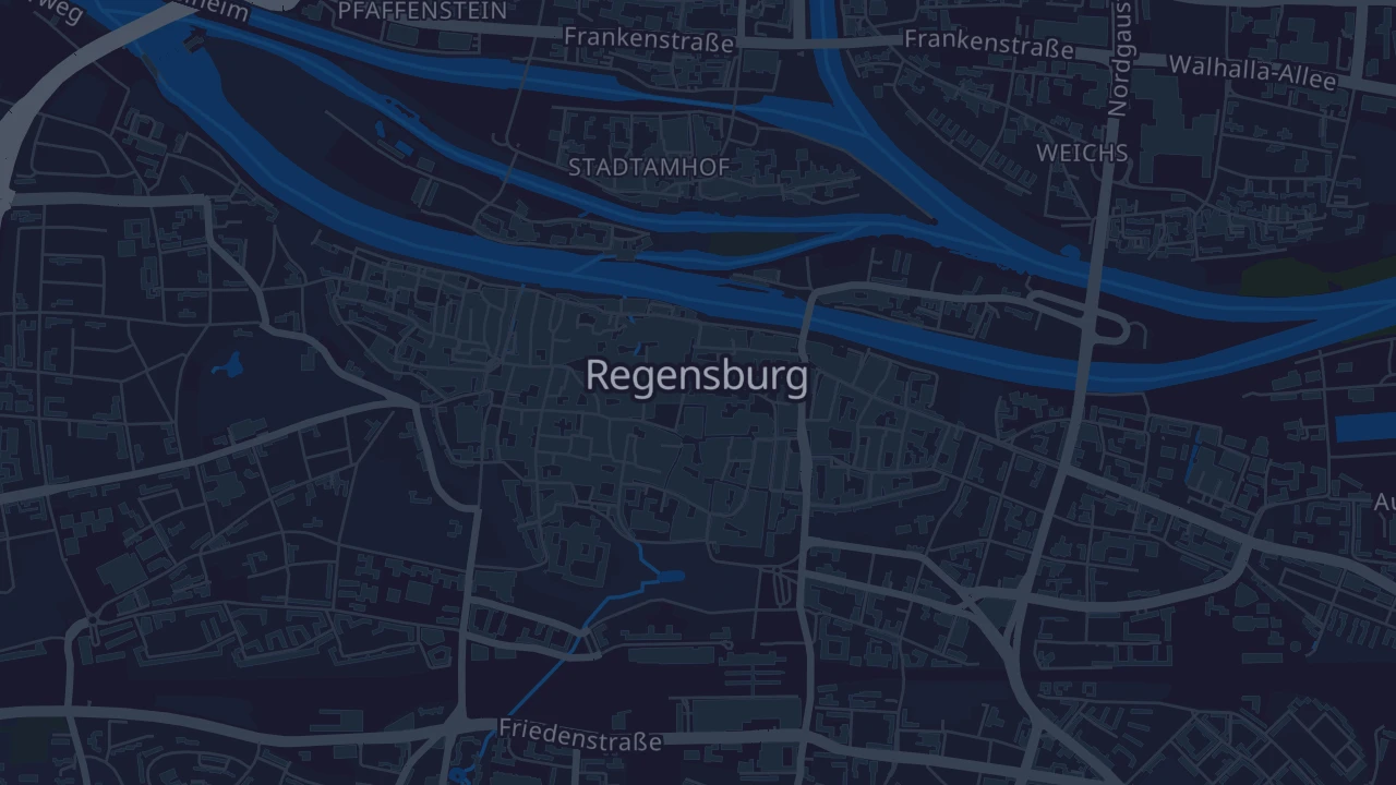 Karte von Regensburg
