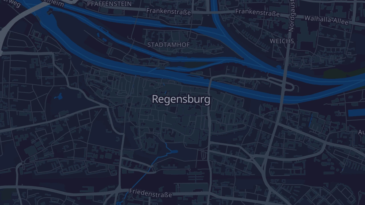 Karte von Regensburg