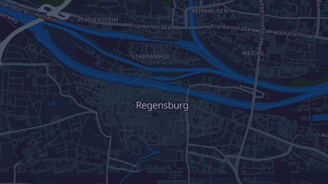 Karte von Regensburg