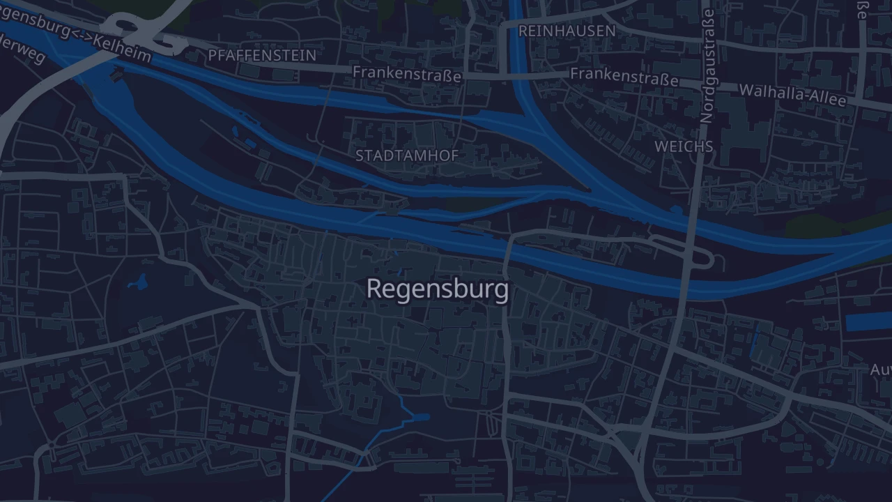 Karte von Regensburg