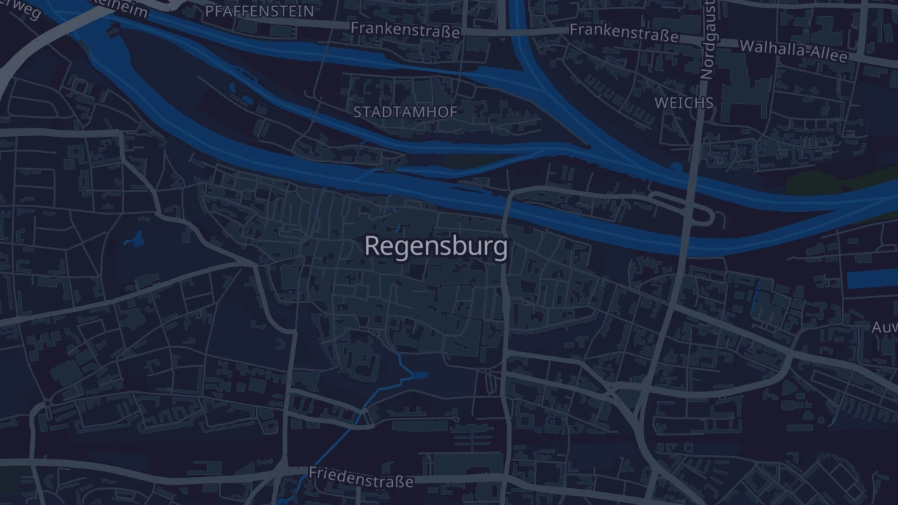 Karte von Regensburg