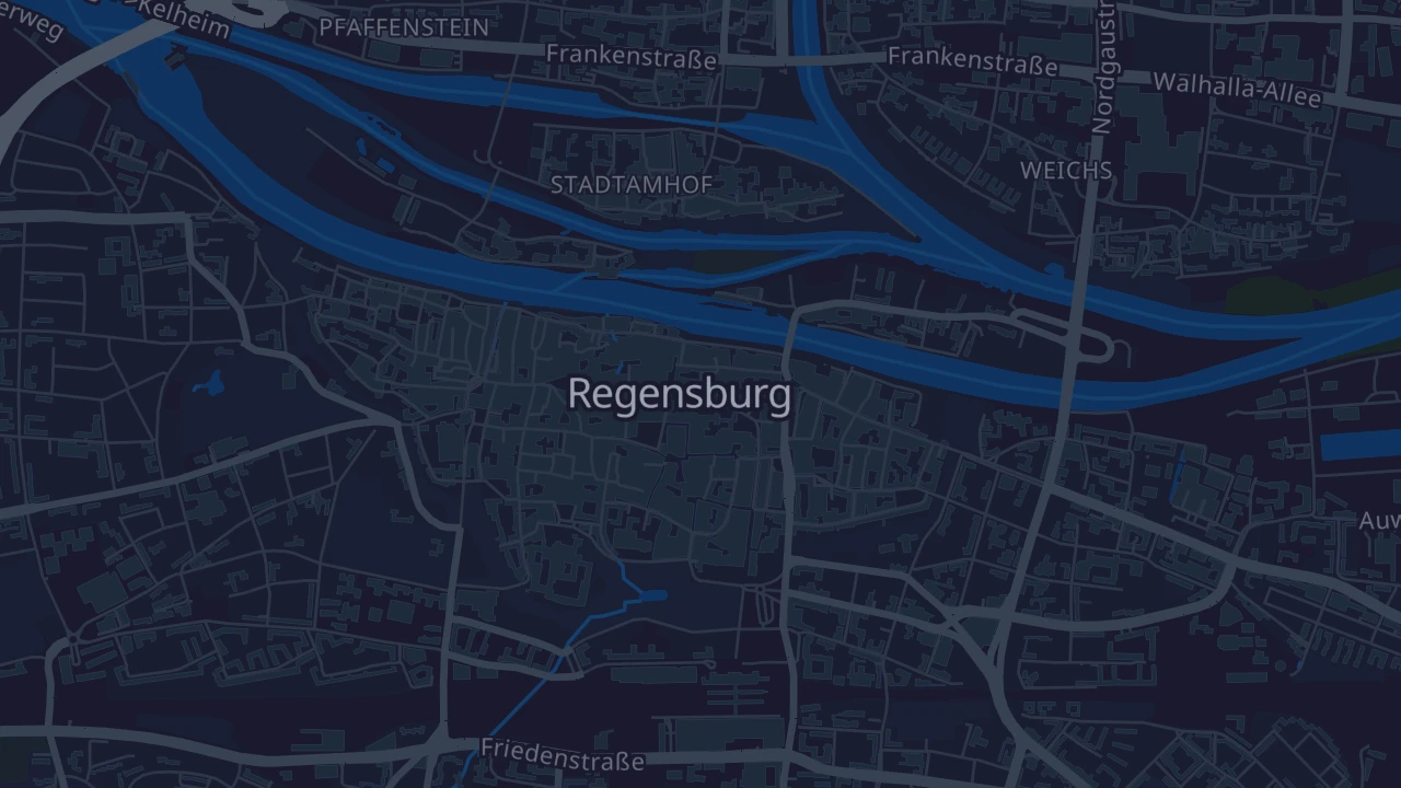 Karte von Regensburg