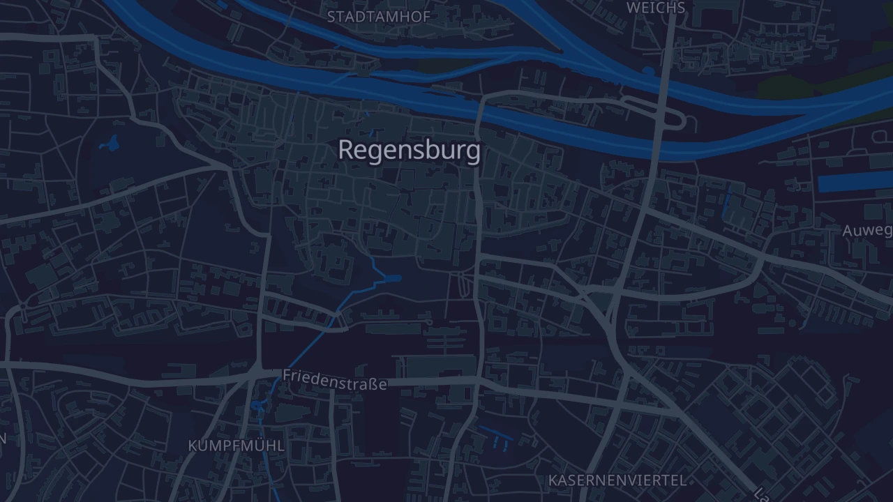 Karte von Regensburg