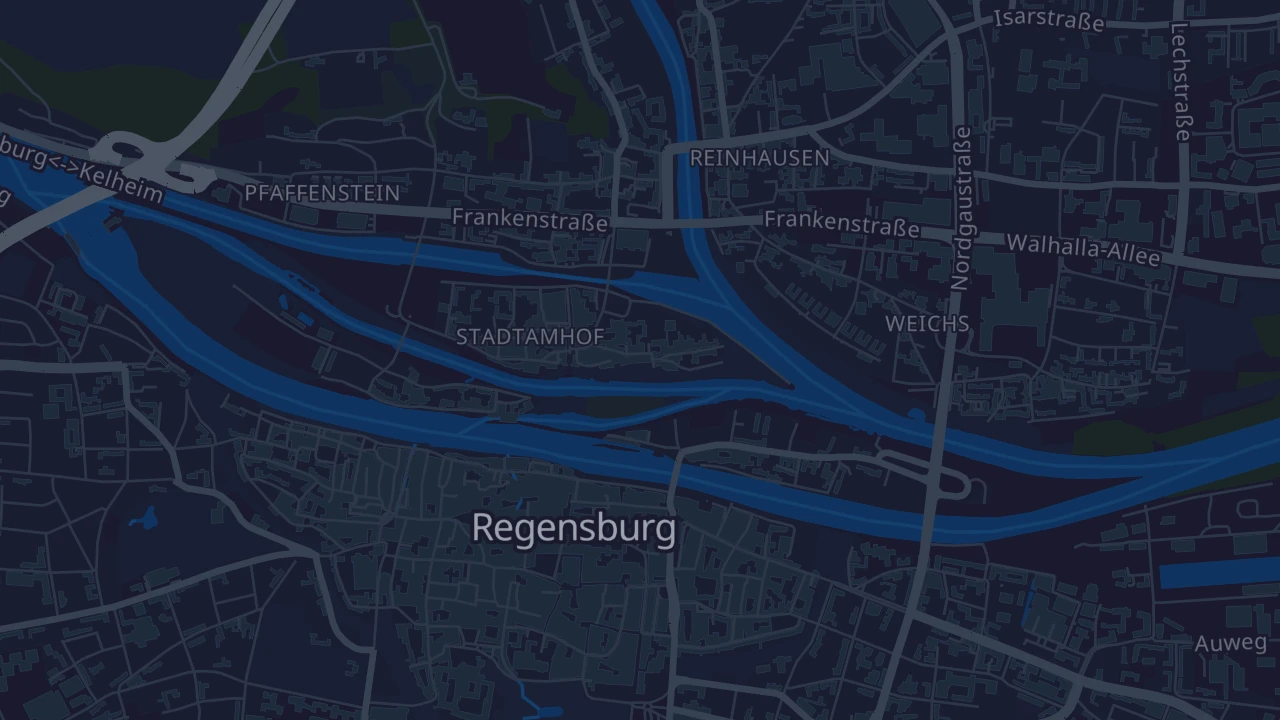 Karte von Regensburg