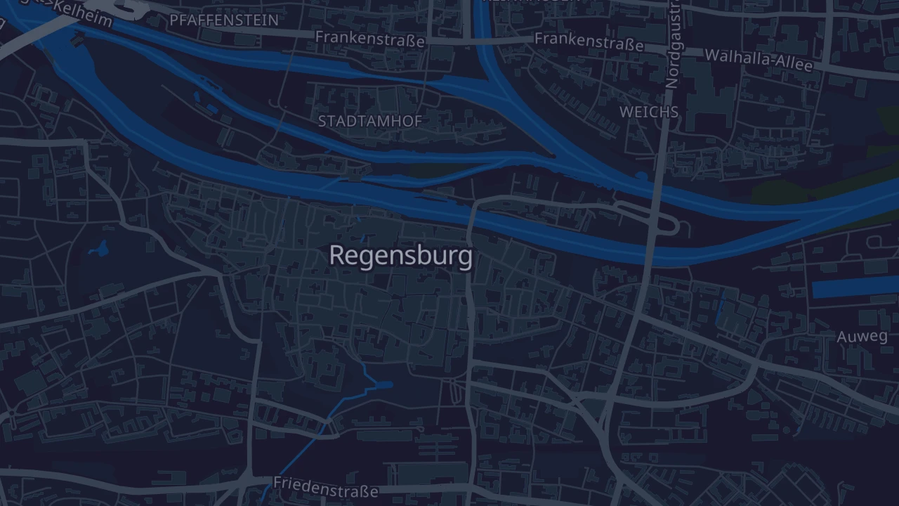 Karte von Regensburg