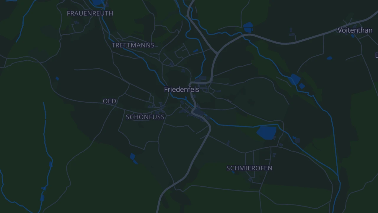 Karte von Friedenfels