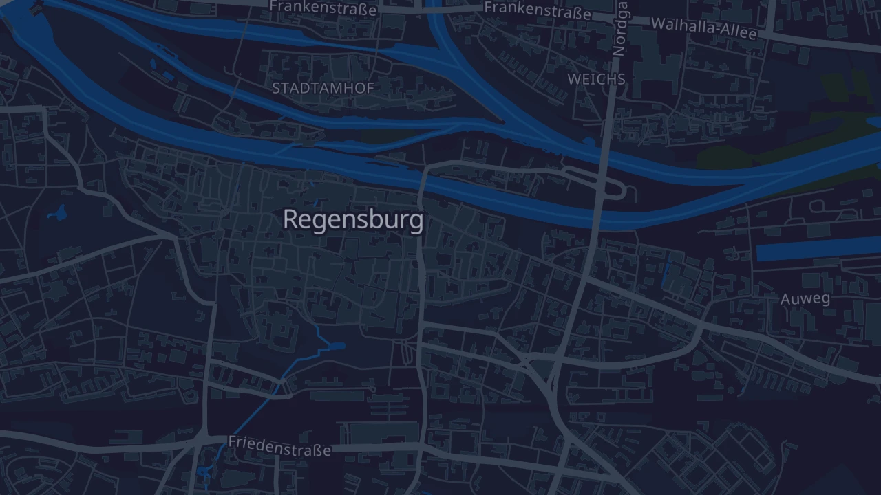 Karte von Regensburg