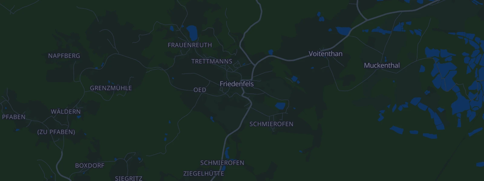 Karte von Friedenfels