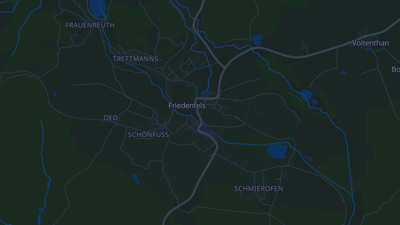 Karte von Friedenfels