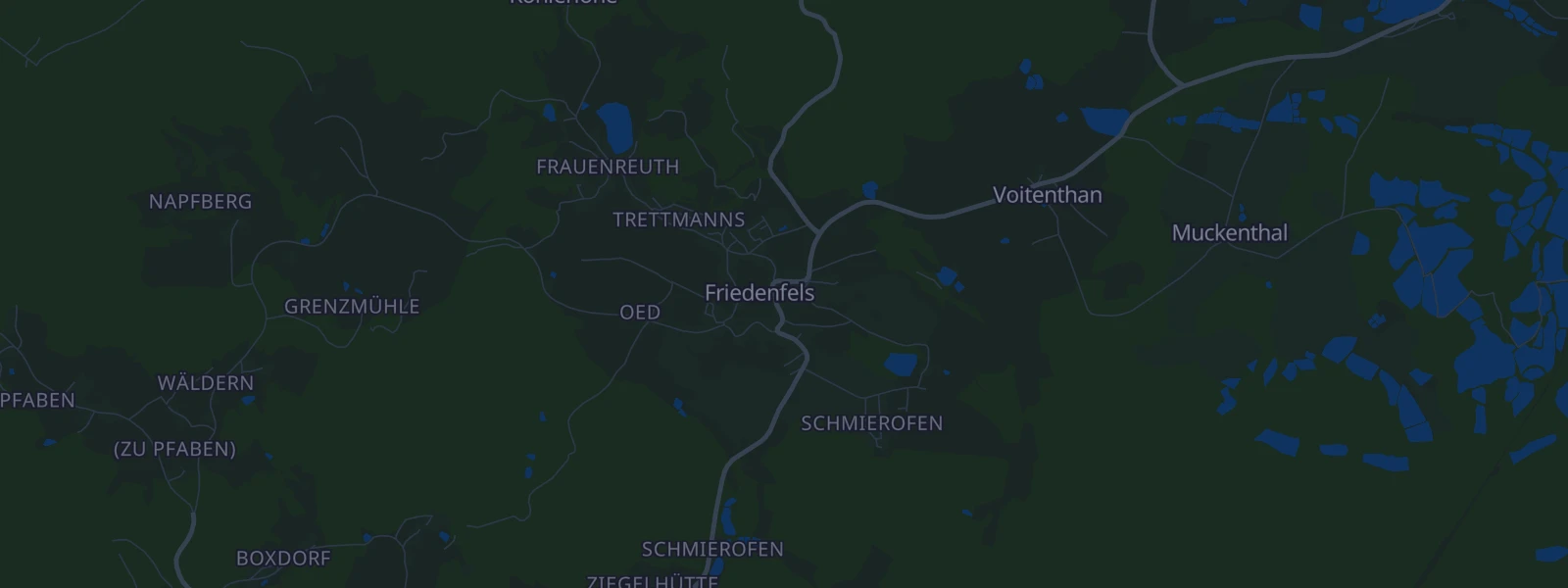 Karte von Friedenfels