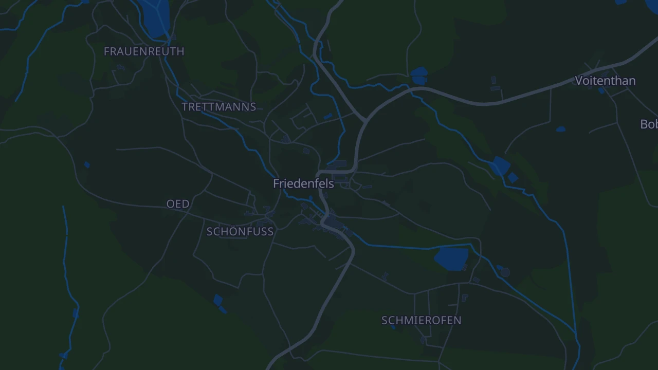 Karte von Friedenfels