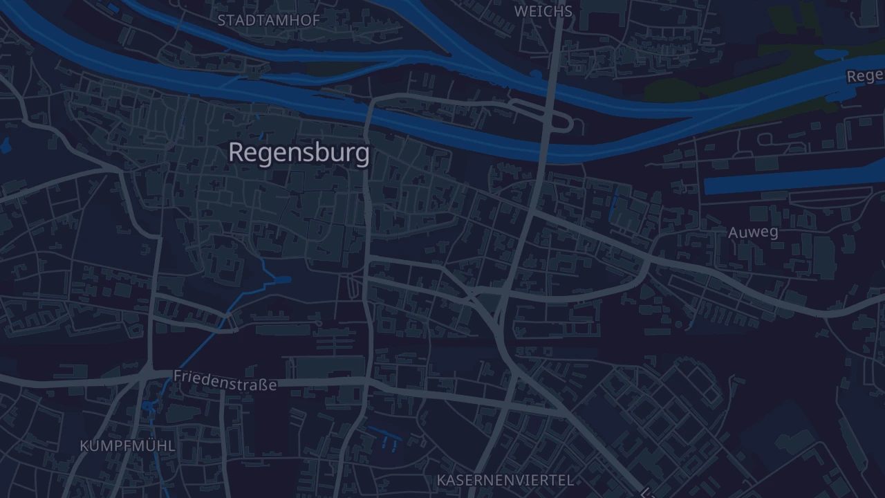 Karte von Regensburg