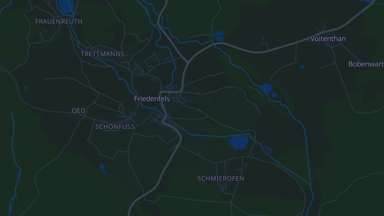 Karte von Friedenfels