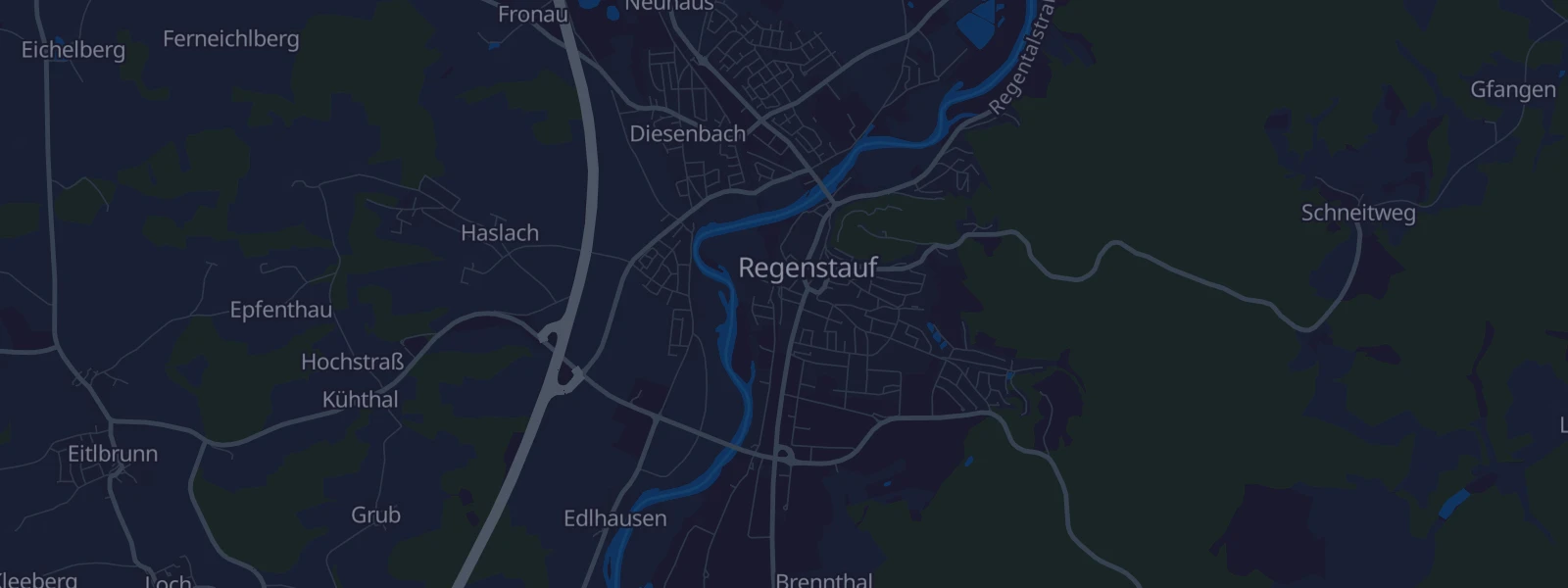Karte von Regenstauf