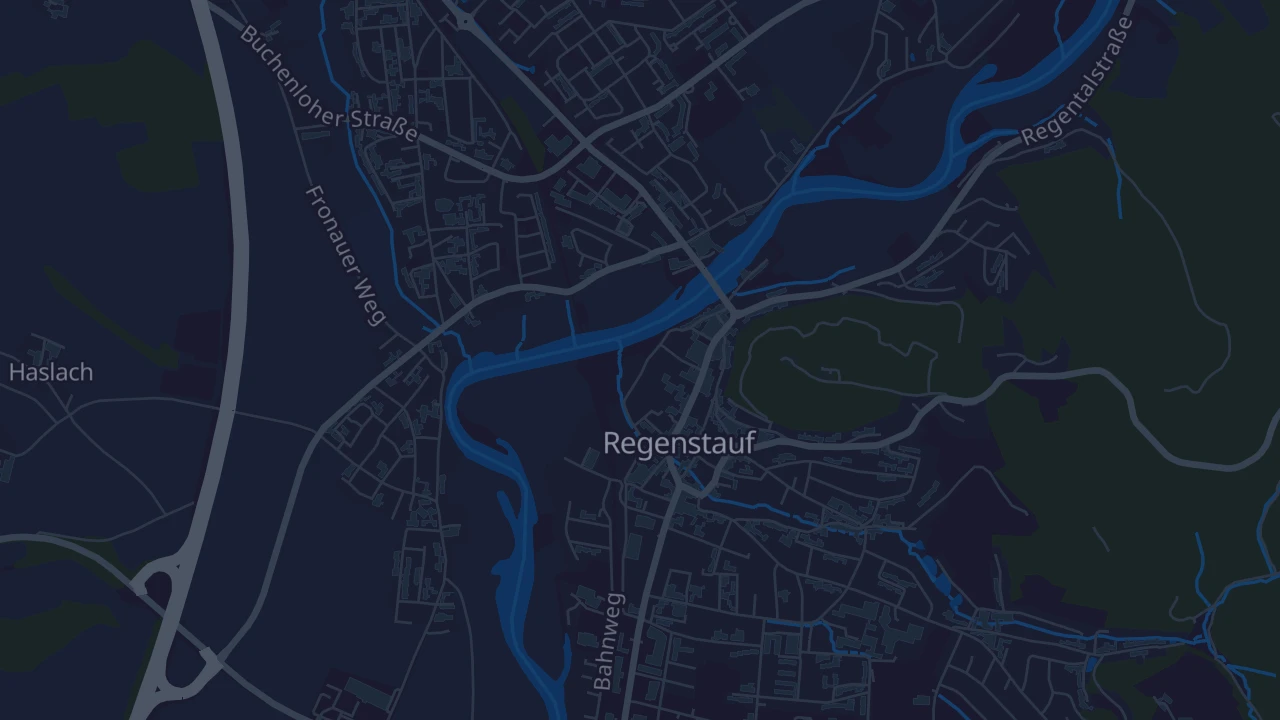 Karte von Regenstauf