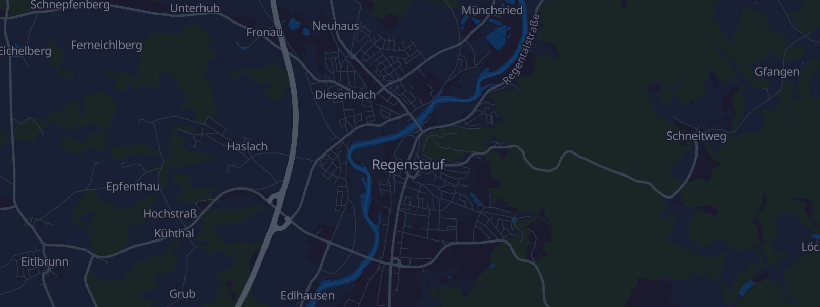 Karte von Regenstauf