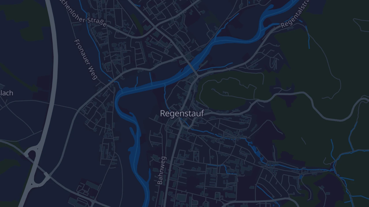 Karte von Regenstauf