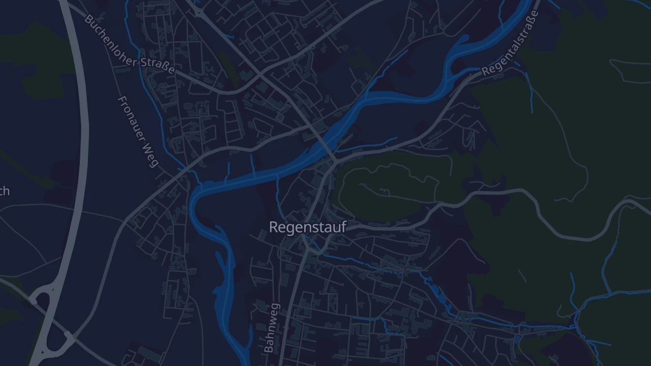 Karte von Regenstauf