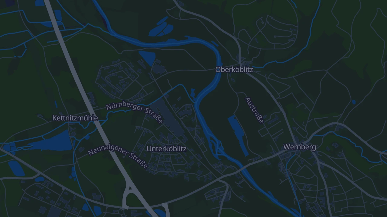 Karte von Wernberg-Köblitz