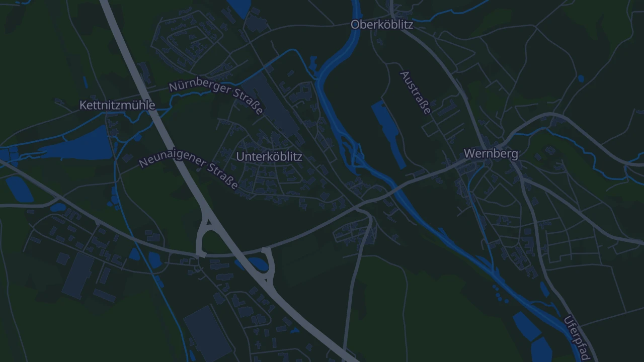 Karte von Wernberg-Köblitz