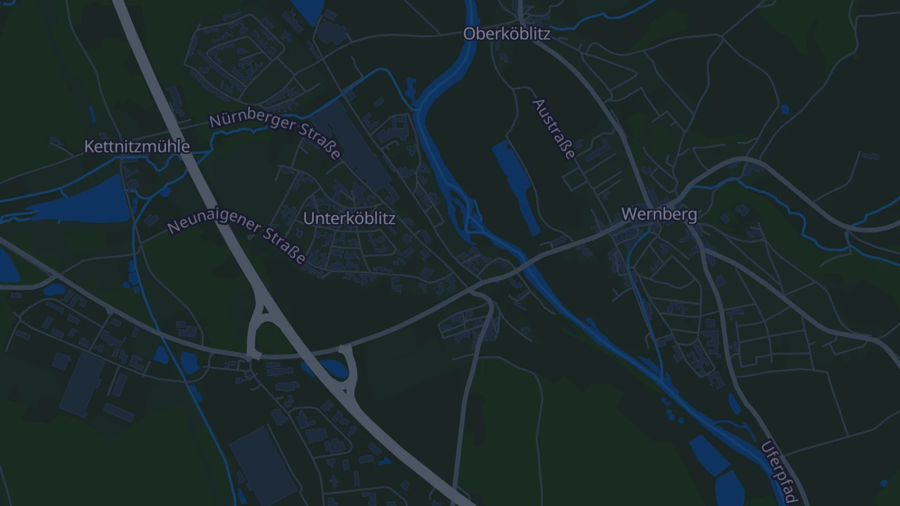 Karte von Wernberg-Köblitz