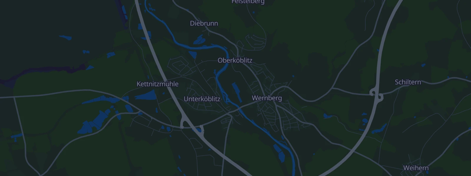 Karte von Wernberg-Köblitz