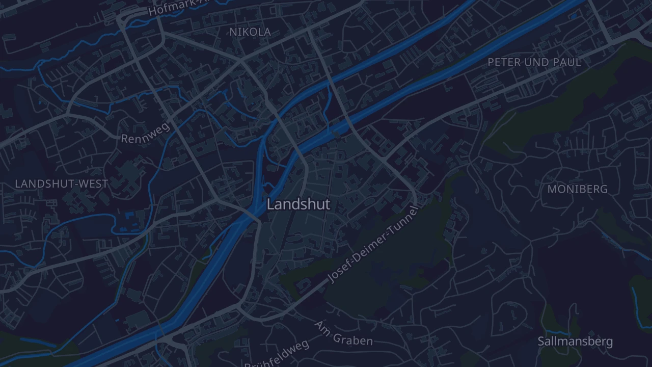 Karte von Landshut