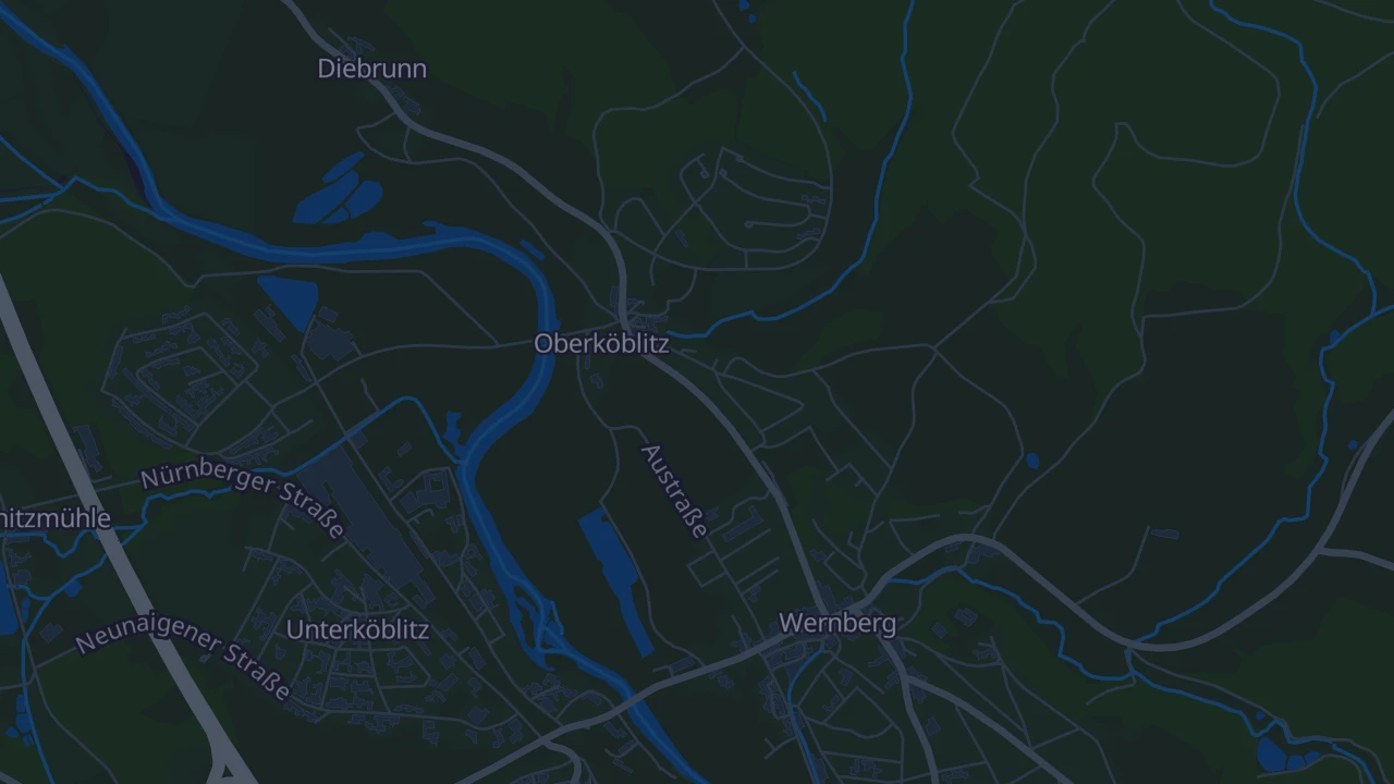 Karte von Wernberg-Köblitz
