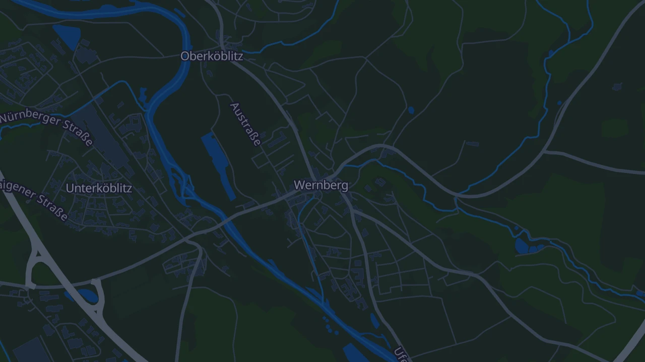 Karte von Wernberg-Köblitz
