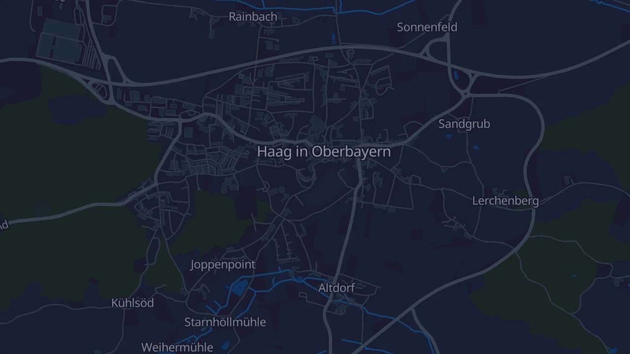 Karte von Haag in Oberbayern