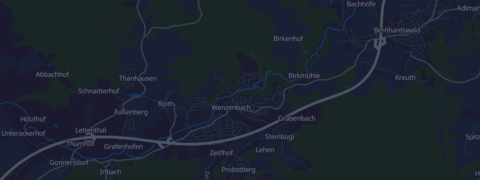 Karte von Wenzenbach