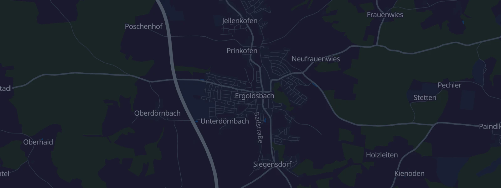 Karte von Ergoldsbach