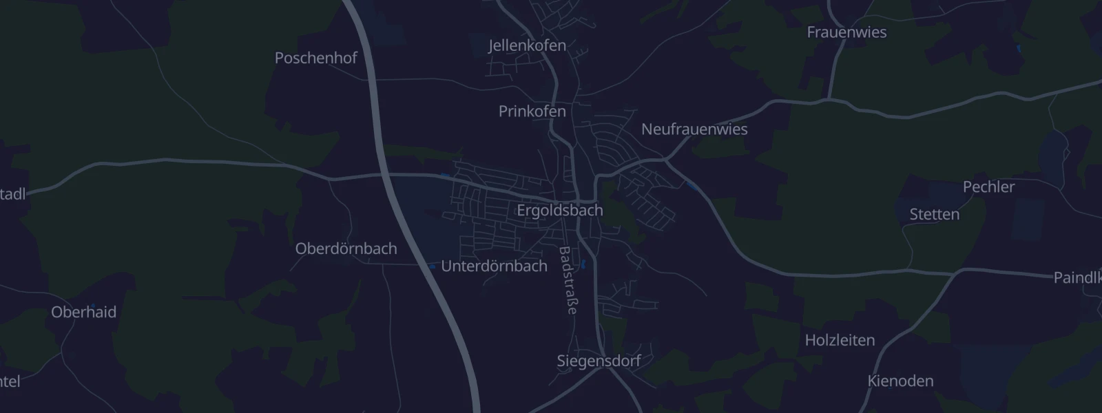 Karte von Ergoldsbach