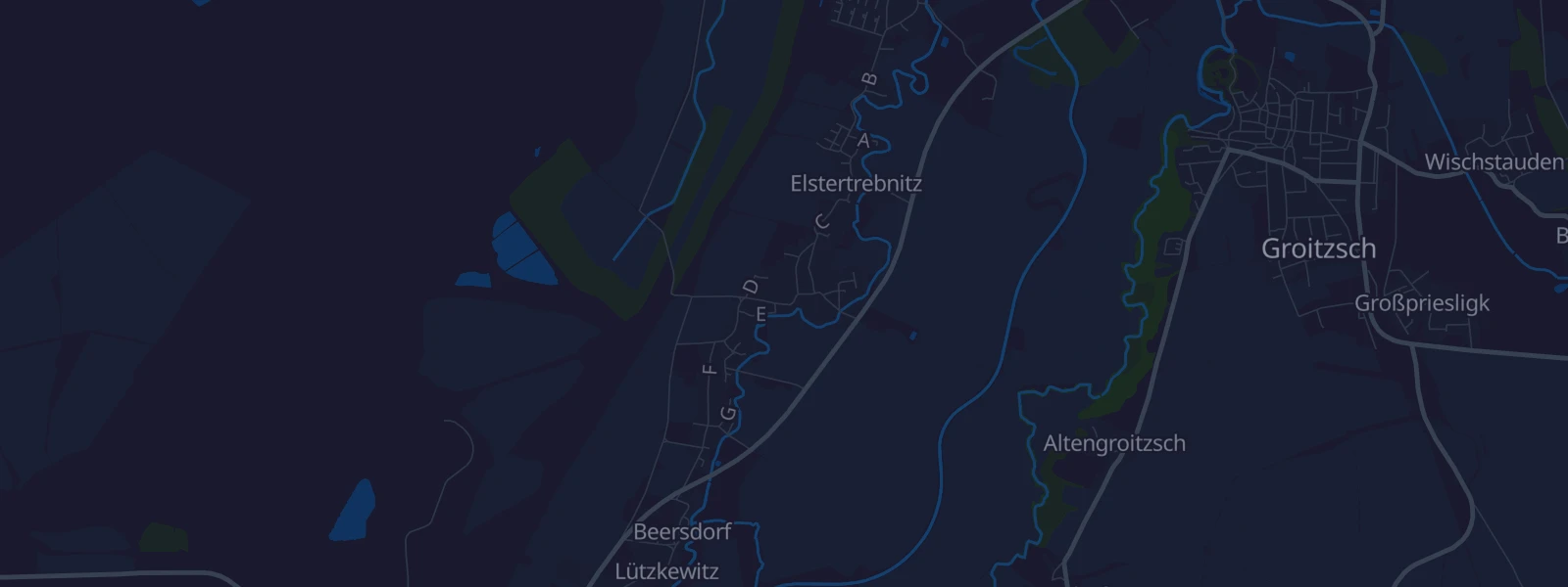 Karte von Elstertrebnitz